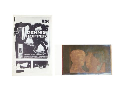 An original photograph of a negative featuring Andy Warhol in profile taken by Dennis Hopper, a photo referred to in Dennis H
