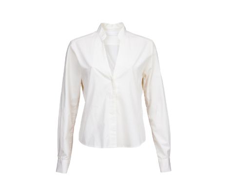 A top for Meryl Streep as "Susan Orlean" in the comedy/drama Adaptation (Columbia Pictures, 2003).The ensemble includes a whi
