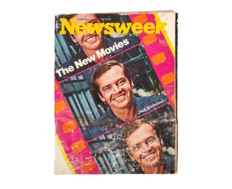 A copy of the December 7, 1970 issue of&nbsp;Newsweek&nbsp;magazine featuring Jack Nicholson on the cover belonging to Dennis