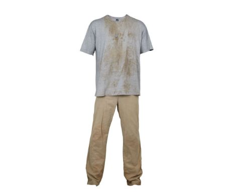 An ensemble worn by the photo double of Nicolas Cage as "Charlie Kaufman" in the comedy/drama Adaptation (Columbia Pictures, 