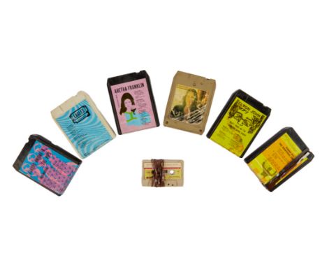 A group of 8-track tapes owned by Dennis Hopper. Among those&nbsp;included are&nbsp;Joan Baez's Diamonds &amp; Rust (A&amp;M,