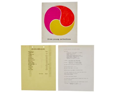 A copy of Three Young Collections, a catalogue for a 1967 exhibition at Santa Barbara Museum of Art that focused on the art c