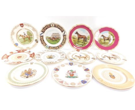 A group of collectors plates, to include the Spode First St Ledger plate, dates to include 1970, 1971, 1972 and 1973, the Spo