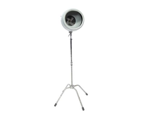 A Rapid Junior MkII vintage hair dryer, on metal base, 140cm high.