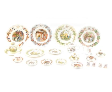 A group of Brambly Hedge wares, comprising Royal Doulton miniature tea service, comprising teapot, cups and saucers for the F