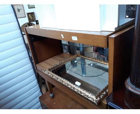 A teak retro buffet trolley 