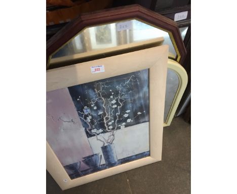 4 mirrors and a print 