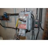 Appleton Catalog #EBR1034FB100W Receptacle Interlocked w/Circuit Breaker for Hazardous Locations.