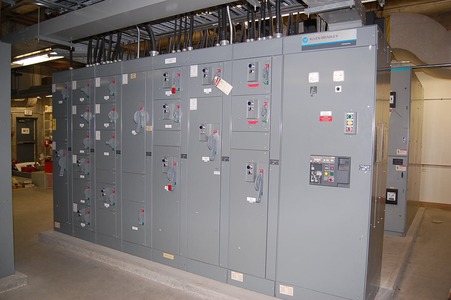 Allen Bradley Centerline Motor Control Center Fed From