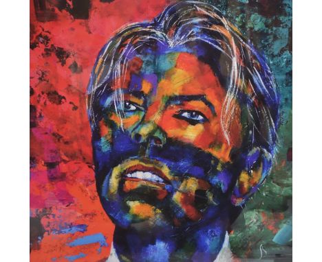 SEel, 'Starman - Waiting in the Sky', limited edition print of David Bowie, 2017, signed in pencil to lower margin, numbered 