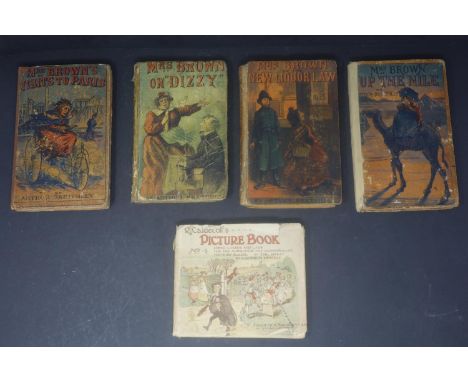 Arthur Sketchley, four late 19th century books to include 'Mrs Brown on 'Dizzy'', 'Mrs Brown's Visits to Paris', 'Mrs Brown o