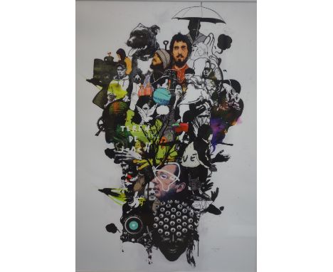 David Foldvari (Contemporary Hungarian), Untitled, limited edition print, signed and numbered 1/300, 59 x 41cm 