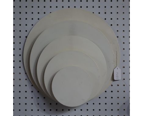 An Art Deco lamp shade of stepped form, H.43 W.40cm 