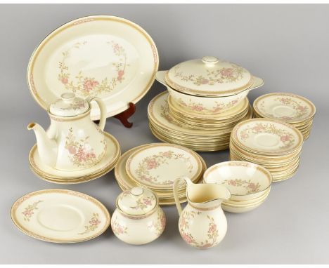 A Royal Doulton The Romance Collection Lisette Service to Comprise Teapot, Plates, Platter, Tureen, Bowls, Saucers etc