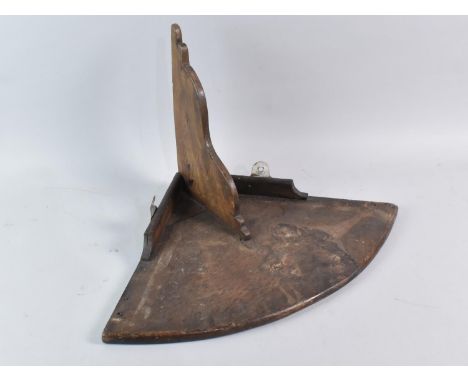An Edwardian Demilune Shelf Sconce, 53cms Wide