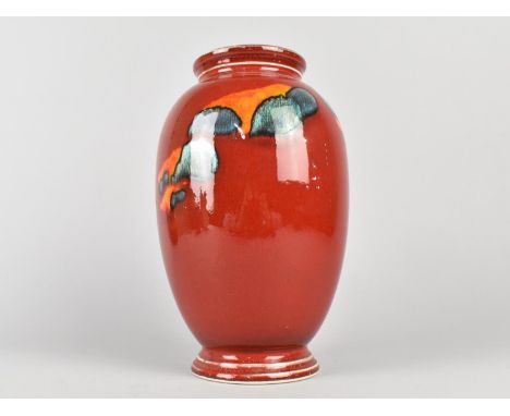 A Poole Pottery Delphis Vase, 21cm high