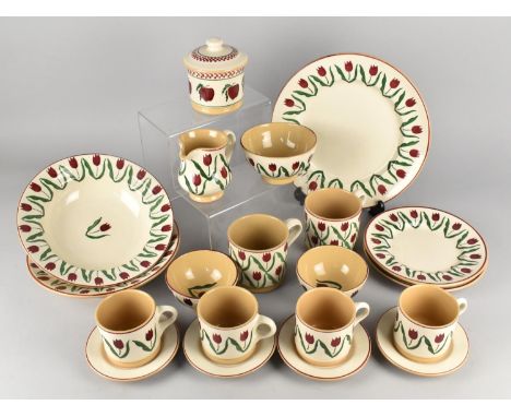 A Collection of Mosse Pottery to Comprise Plates, Bowls, Mugs, Cups and Saucers, Jugs, Bowls etc