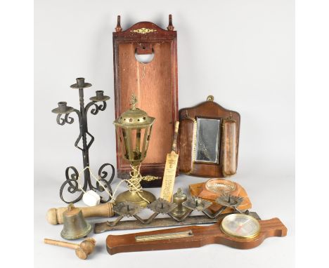 A Collection of Various Vintage and Later Sundries to Comprise Two Bells, One Inscribed J.T &amp; Co.  (John Taylor &amp; Co)