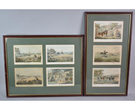 Two Framed R. Ackermann Prints, Coursing Scraps and Shooting Scraps, Each Subject 19x13cm