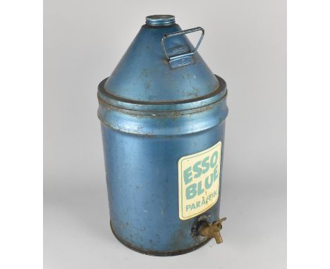A Vintage "Esso Blue" Paraffin Can with Tap by Broughs of Liverpool, 51cms High