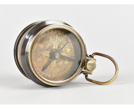A Combination Reproduction Compass and Tape Measure, The Back Plate Inscribed "Life is a Journey, Not a Destination", 6cms Di