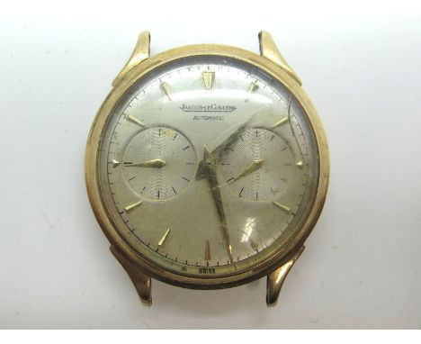 Jaeger Le Coultre; A Vintage 9ct Gold Cased Futurematic 20318 Automatic Gent's Wristwatch Head, (no strap) the signed dial wi