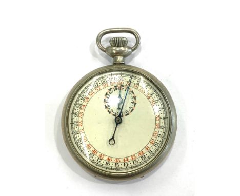 Gents vintage military issued stopwatch, hand-wind and working (no warranty given), caseback engraved with military arrow let