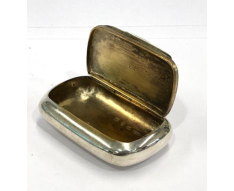 Oval snuff box, Birmingham 1892 