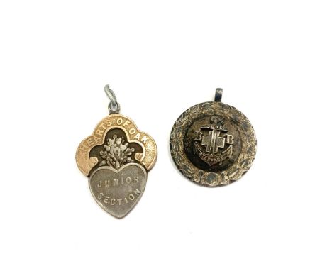 2 Vintage silver fobs 