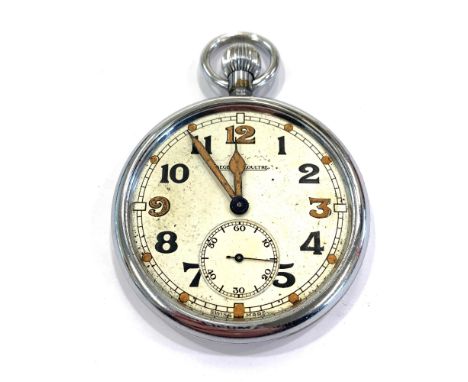 Vintage Gents Jaeger Le Coultre GSTP WW2 military issued pocket watch hand-wind  spares and repairs w/ 15 jewels, signed Jaeg