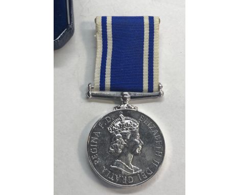 ER11 boxed police long service &amp; good conduct medal named constable James Williams 