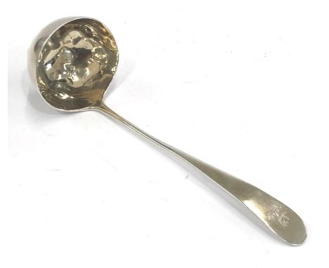 Scottish provincial ladle by James Cornfute made in Perth circa 1780 
