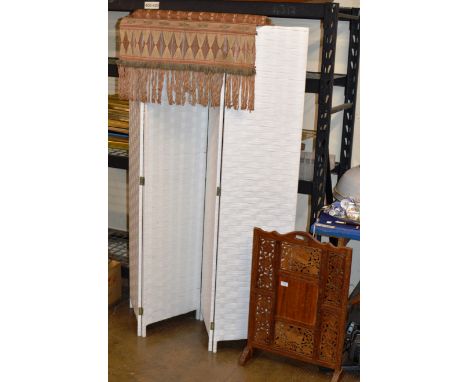 INDIAN STYLE BRASS INLAID FIRE SCREEN, MODERN DRESSING SCREEN &amp; WALL HANGING     