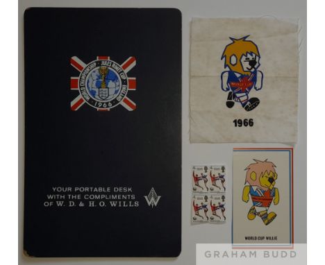 Original 1966 World Cup journalists portable desk bearing the Jules Rimet logo, 
which would have been used for correspondenc