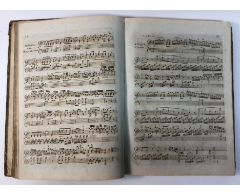 Musical Sammelband - an arrangement of 18th century sheet music, comprising Twelve Select Scots Reels for the Piano Forte, or