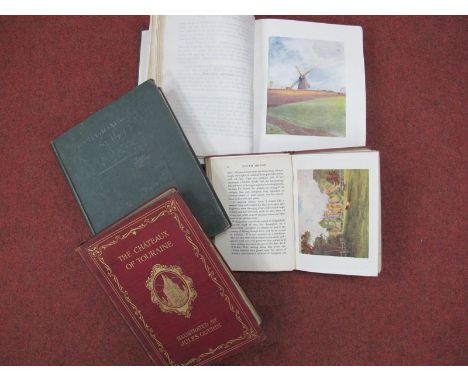 A Pilgrimage in Surrey, vols 1 and 2, by J.S. Ogilvy, pub by George Routledge and Sons, 1914, green cloth; South Devon, paint