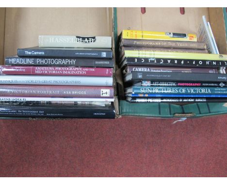 Two Boxes of Photography Books, to include; New Leica Manual, by William D. Morgan and Henry M. Lester, pub by Morgan and Les