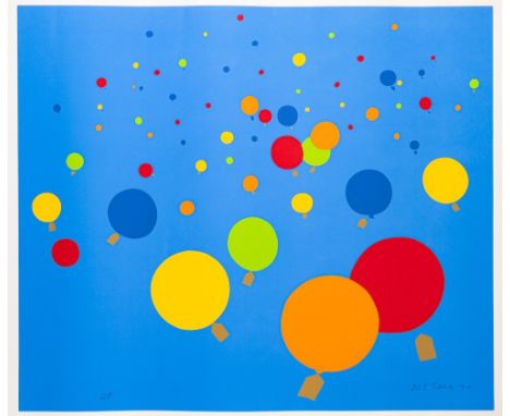 *Nicholas Monro (British, b. 1936) Colony (1972); Balloon Race (1970) The former hand-signed in pencil and with Kelpra Studio