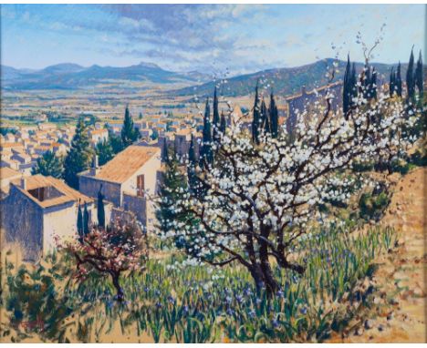 *Lionel Aggett (British, 1938-2009) Vaison La Domaine, Provence Pastel 39 x 49cm Signed lower left Provenance: W.H.Patterson,