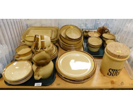 A T G. Green Ltd Cranville part dinner and tea service, to include teacups and saucers, various ramekins, dinner plates, suga