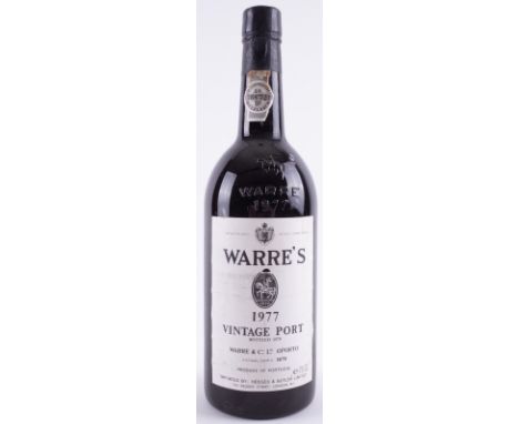 ONE BOTTLE WARRE 1977 VINTAGE PORTFrom the Wine Cellar of the late Michael Blyth-WhitelockWine Disclaimer:&nbsp;In the case o