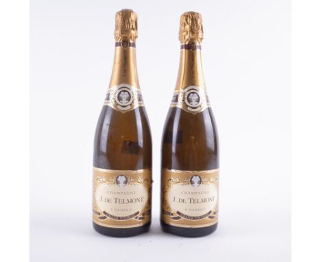 TWO BOTTLES J DE TELMONT CHAMPAGNE GRAND VINTAGE BRUT 2001From the Wine Cellar of the late Michael Blyth-WhitelockWine Discla