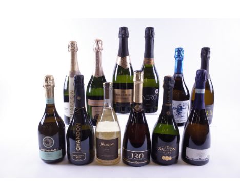 12 BOTTLES BRAZILIAN AND ITALIAN SPARKLING WINEMaximilian I Garda Brut; Chandon Excellence Brut and Réserve Brut; Blancjat Gl