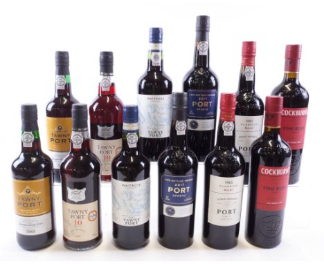 12 BOTTLES PORTSymington Family Estates 2 x Tesco Tawny NV and 2 x Tesco Finest 10YO Tawny NV; Waitrose + Partners 2 x Fine T