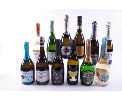 12 BOTTLES ITALIAN SPARKLING WINEAnna Spinato Moscato; Ca' Dei Berti Ippo Valdobbiadene Brut Nature 2021; Conte Collato San S