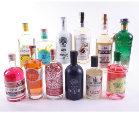 12 BOTTLES FLAVOURED GINHortus Watermelon + Apple; Canterbury Brewers + Distillers Japanese Citrus (50cl); Derby Bars Love De