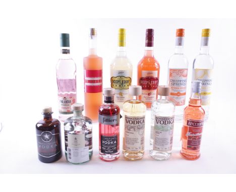 12 BOTTLES FLAVOURED VODKACarolina Reaper Hardcore Superstar (chilli) (50cl); Fourth Wave Wines Tread Softly Native Botanical