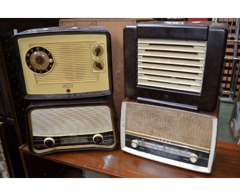 A vintage Ecco A.222 valve radio, others U332, ES31 speaker;  Murphy (4)