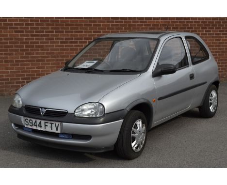 A Vauxhall Corsa LS 12V three door hatchback, 973cc, registration number S944 FTV, odometer reads 72113, MOT expires 2nd July