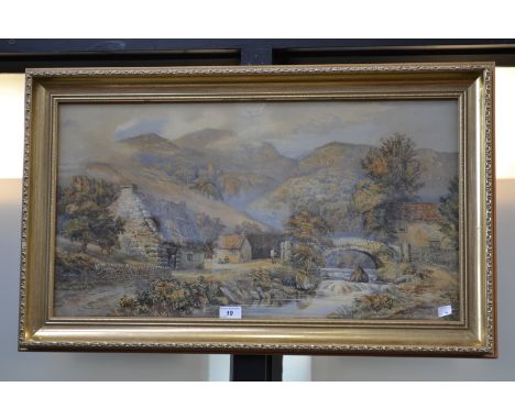 K Morris
Crossing the River
signed, watercolour, 37.5cm x 70cm